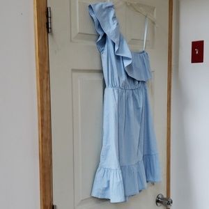 Baby blue off the shoulder Vero Modo Dress